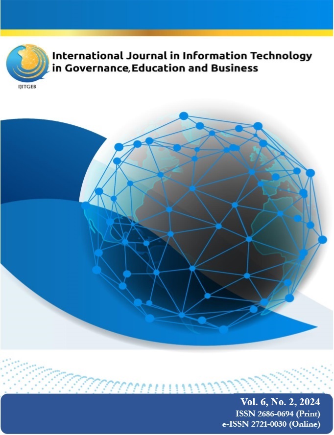 INTERNATIONAL JOURNAL IN INFORMATION TECHNOLOGY IN GOVERNANCE, EDUCATION AND BUSINESS